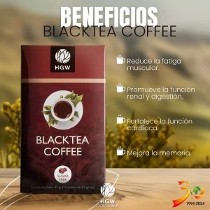black tea coffee hgw colombia: cafe con te negro sin azucar